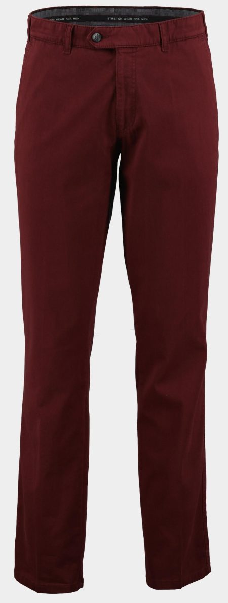 F043 Katoenen Broek Rood met steekzak 2021.1.13.023/380