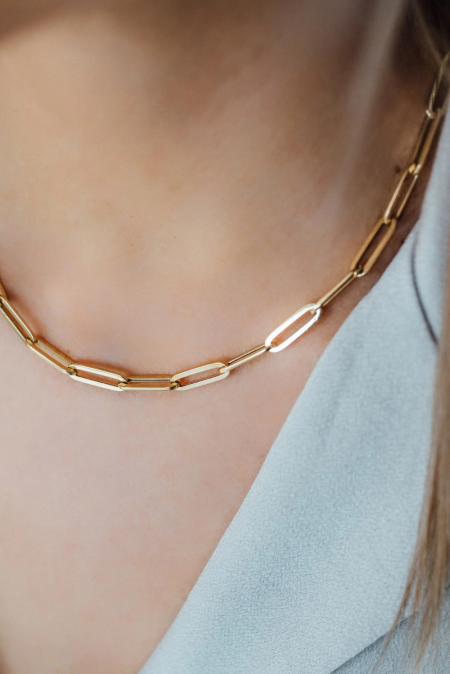 Just Franky ketting Charm geelgoud