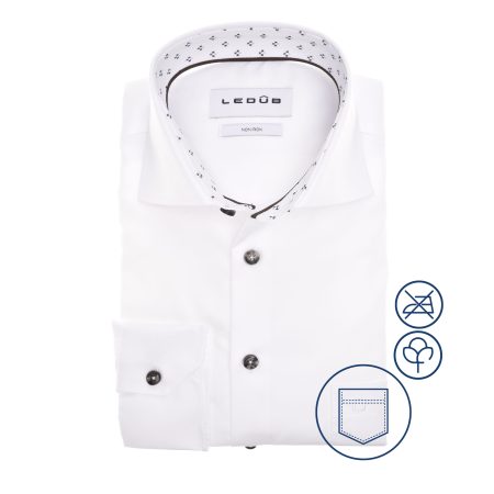 Ledub Business hemd lange mouw Wit LE24227 MFN 5 0142612/910-911-690