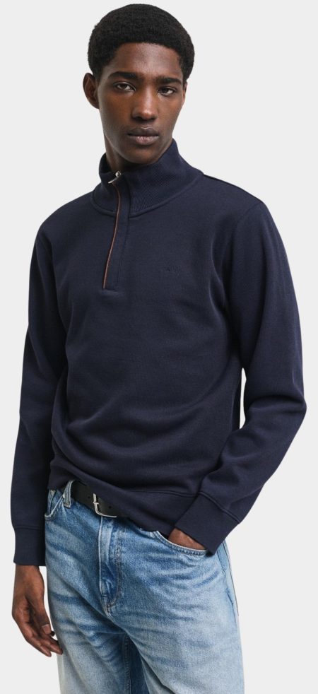 Gant Half Zip Blauw SACKER RIB HALF ZIP 2068028/433