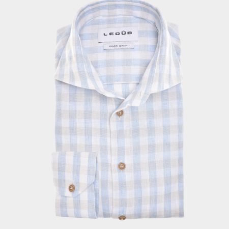 Ledub Business hemd lange mouw Blauw LE24204/351/W/ MFN5 0142925/120-000-000