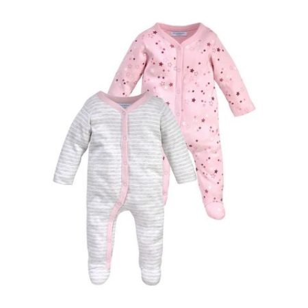 Klitzeklein Slaaponesie 2-pack pyjama’s gemaakt van biologisch katoen (2-delig