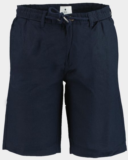 Bos Korte Broek Blauw Bermuda linnen katoen 2739425/220 Navy