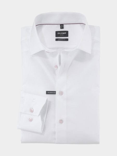 Olymp Business hemd lange mouw Wit Luxor 124254/30