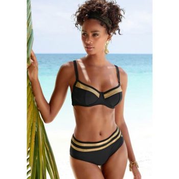 Lascana Bikinitop met beugels Elodie met trendy materiaalelement