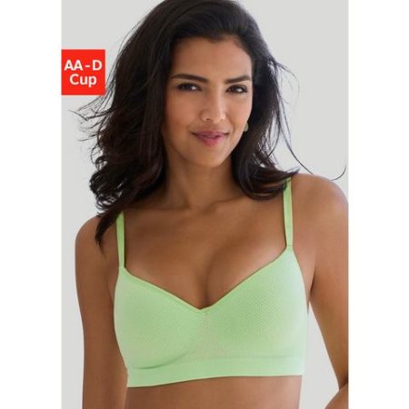 Lascana Push-up-bh COMFY BRA met beugel van zachte katoenmix