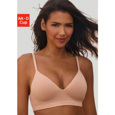 Lascana Push-up-bh COMFY BRA zonder beugels in zachte katoenen stof