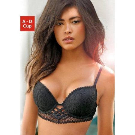 Lascana Push-up-bh in prachtige vlecht-look