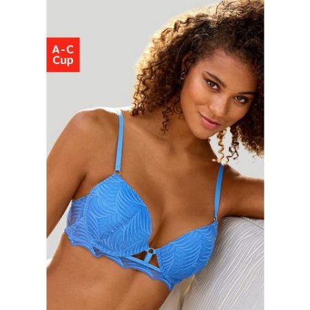 Lascana Push-up-bh Marla met geïntegreerde pads en modieus kant