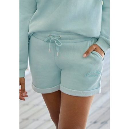 Lascana Relaxshorts - Sweatshorts - Korte broek met zijzakken en logostiksel