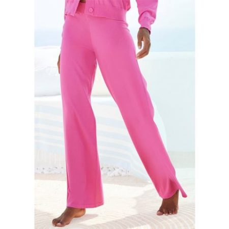 Lascana Tricotbroek -Loungehose met wijd been