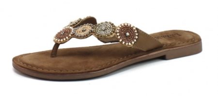 Lazamani 75.451 slipper Brique - Brons LAZ60