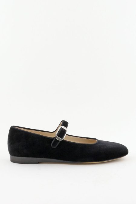 Le Monde Beryl ballerina's Mary Jane Velvet MRJ-VEL-BLA black