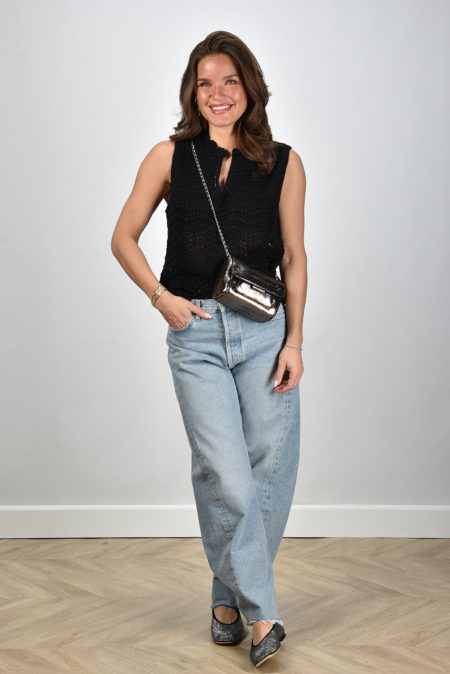 Les Tricots de Lea trui Mayana 36041 noir