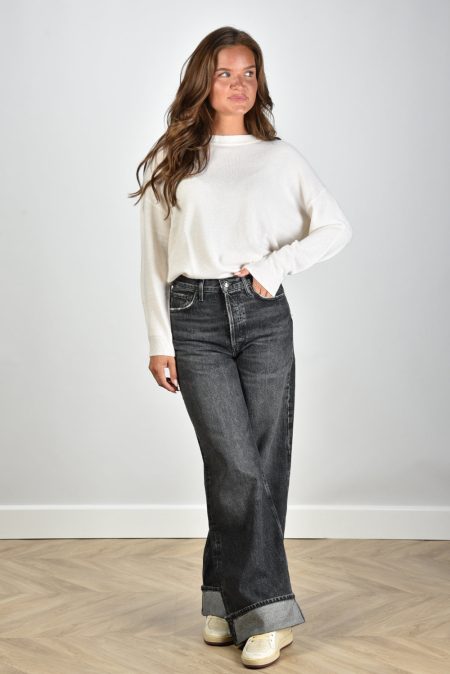 Les Tricots de Lea trui Mapoupette 34610 milk