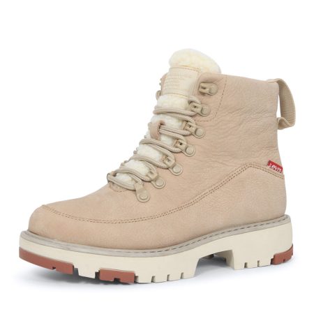 Levi&apos;s Solvi beige dames veterboots-36