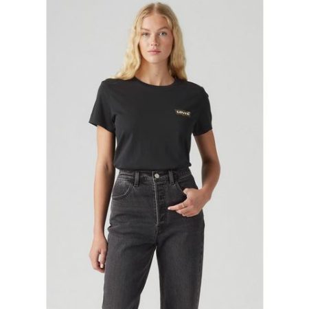 Levi's® T-shirt The Perfect Tee met gebloemde batwing-logoprint