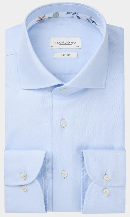 Profuomo Business hemd lange mouw Blauw PPWH10014B/M1