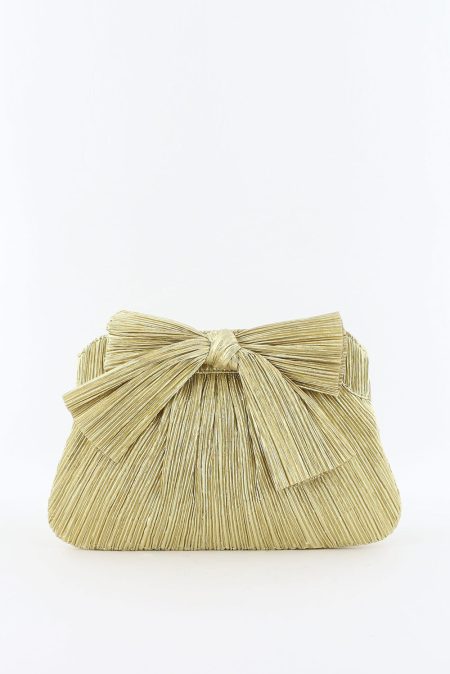 Loeffler Randall clutch Rayne goud