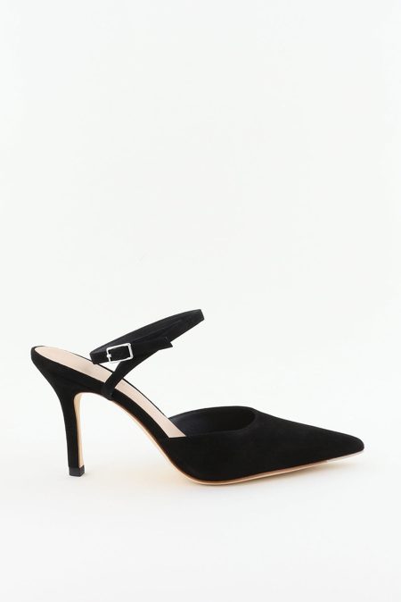 Loeffler Randall pumps Jaden Ankle Strap JADEN-KS-BLACK black