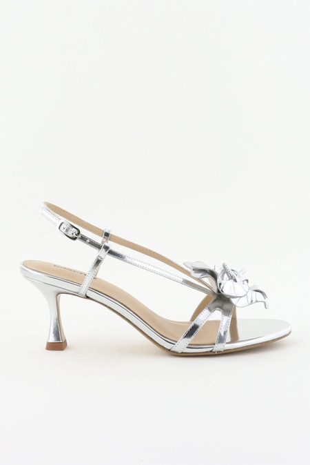 Lola Cruz sandalen 035Z17BK silver