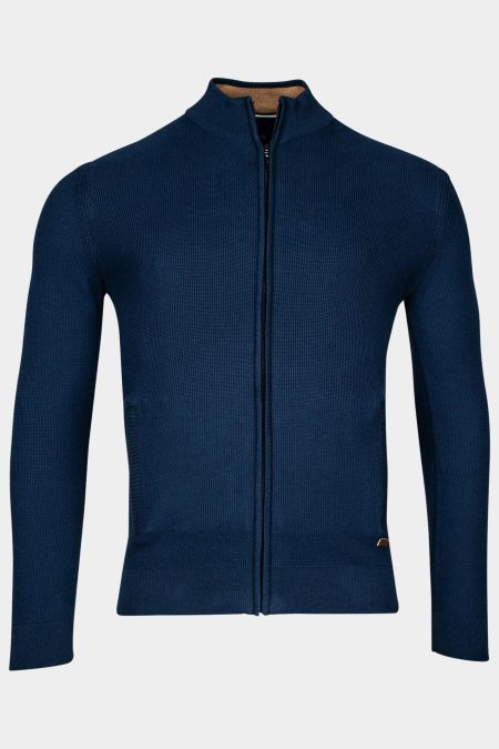 Baileys Vest Blauw Cardigan Zip 14gg
