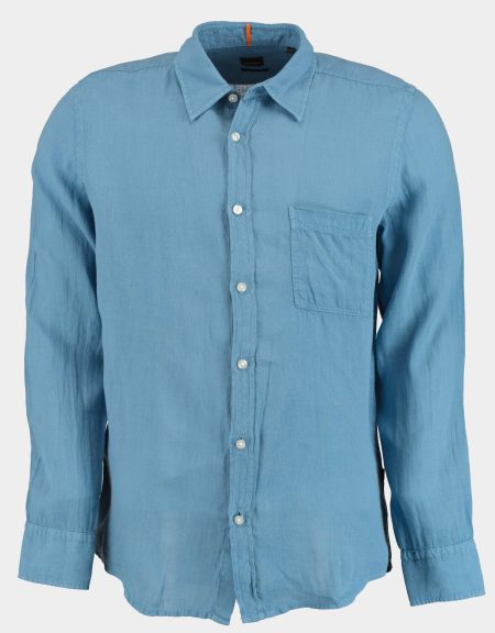 BOSS Orange Casual hemd lange mouw Blauw Relegant_6_M 10267858 01 50537381/462