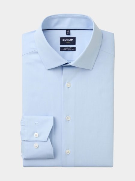 Olymp Business hemd lange mouw Blauw 1230/24 Hemden 123024/11