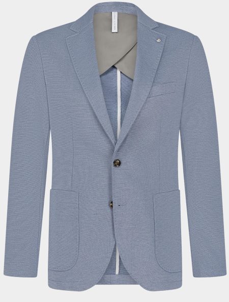 Bos Colbert Blauw Mylo Jersey Jacket Drop 8 251038MY89BO/268 jeans blue