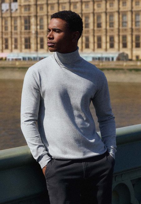 Koltrui Meru Rollneck Lichtgrijs