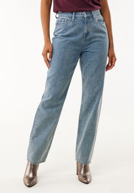 Jeans 90s Straight Strass