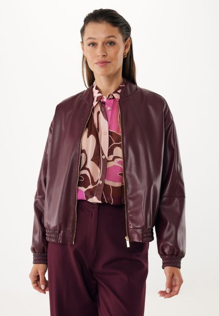 Bomber Jacket Donkerrood