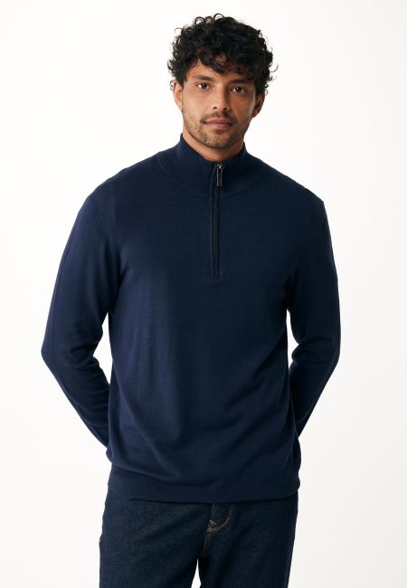 Trui Gebreid James Navy