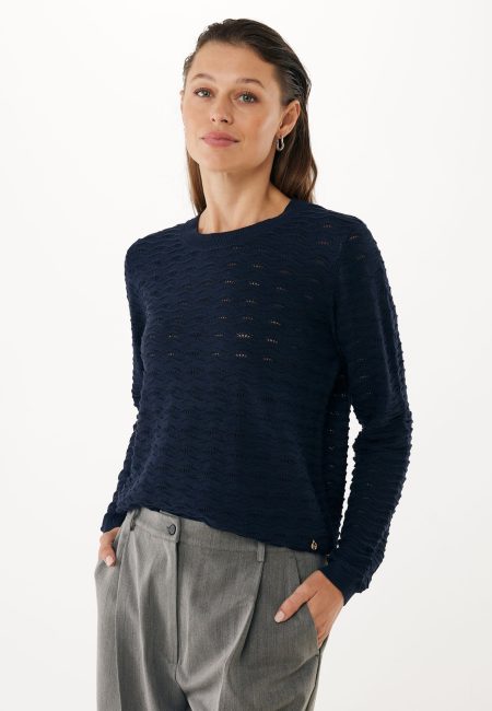 Knitted Sweater Blauw