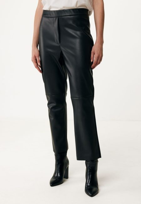 Broek Imitatieleer Zwart