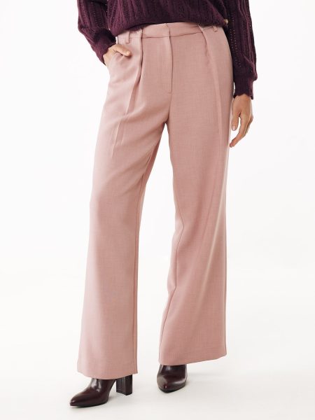 Broek Buttoned Waist Lichtroze