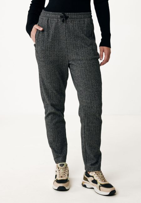 Broek Visgraat Zwart