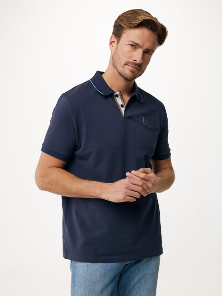 Polo met Tipping Navy