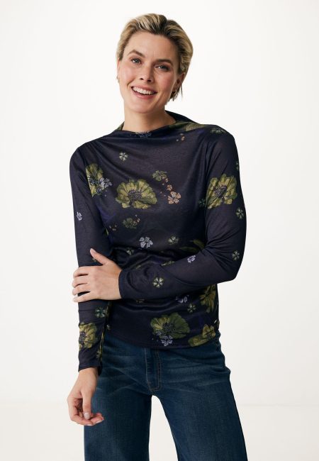 Top Mesh Donkerblauw