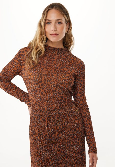Mesh Top Leopard Bruin