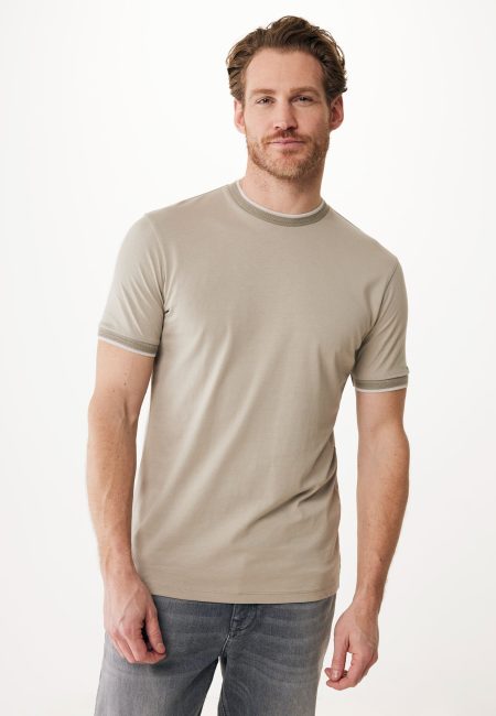 T-shirt Mercerised Cotton Taupe