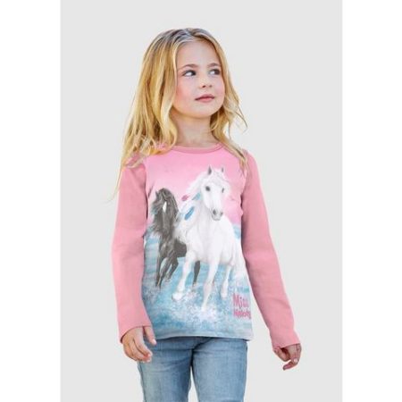 Miss Melody Shirt met lange mouwen met mooi paardenmotief