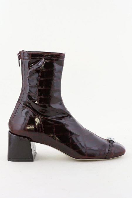 Morobe enkellaarsjes Fania 05 chocolat