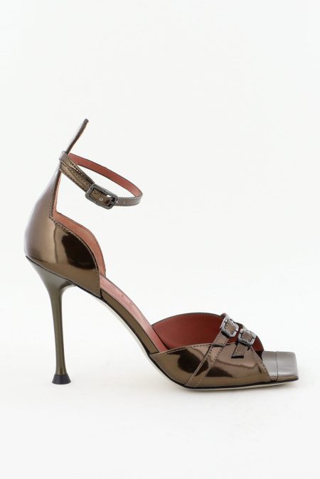 Morobe sandalen Abbie 03 bronze specchio