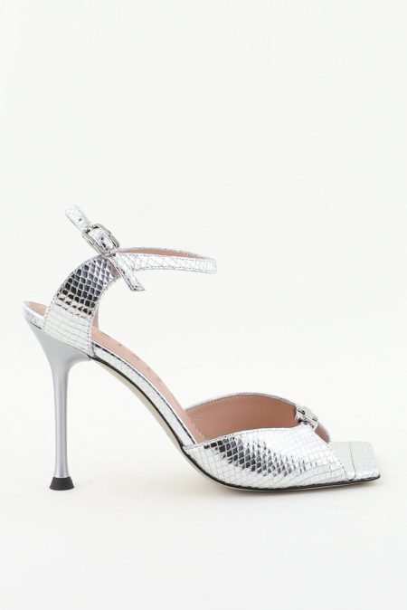 Morobe sandalen Mimi 92 silver python