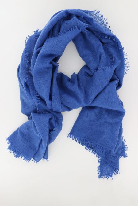 Mouleta shawl 1502-440 jeansblauw