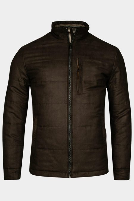 Baileys Winterjack Bruin Jacket all over printed sued 422345/88