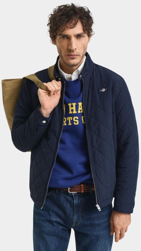Gant Zomerjack Blauw quilted windcheater 7006340/433