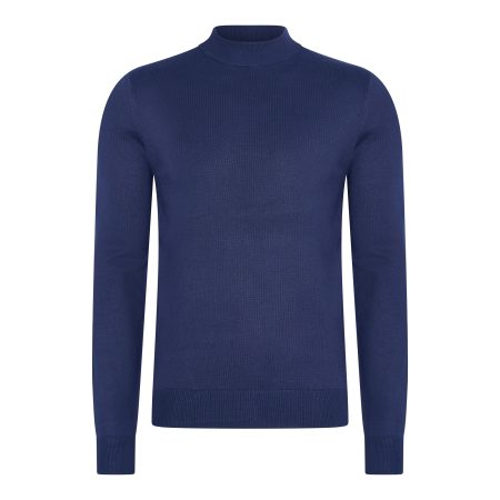 Turtle Neck Trui Navy