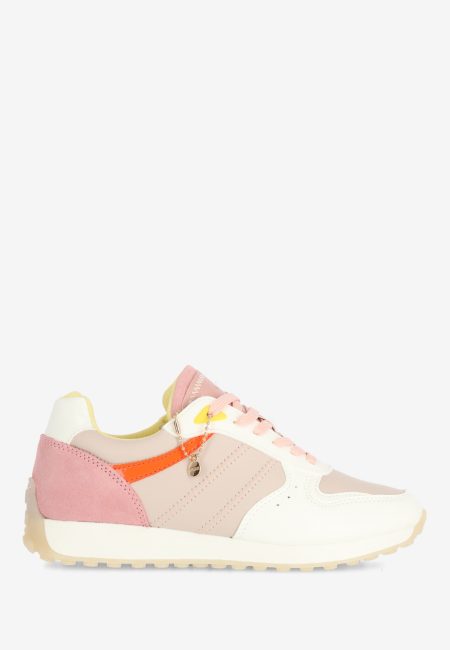 Sneaker June Wit/Roze